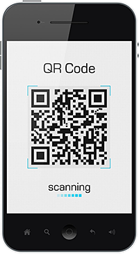 QR Code on Phone